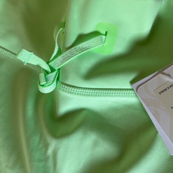 NWT Fabletics Stride 9 High-Waisted Legging Iced Mint Neon Size Medium - Picture 3 of 5